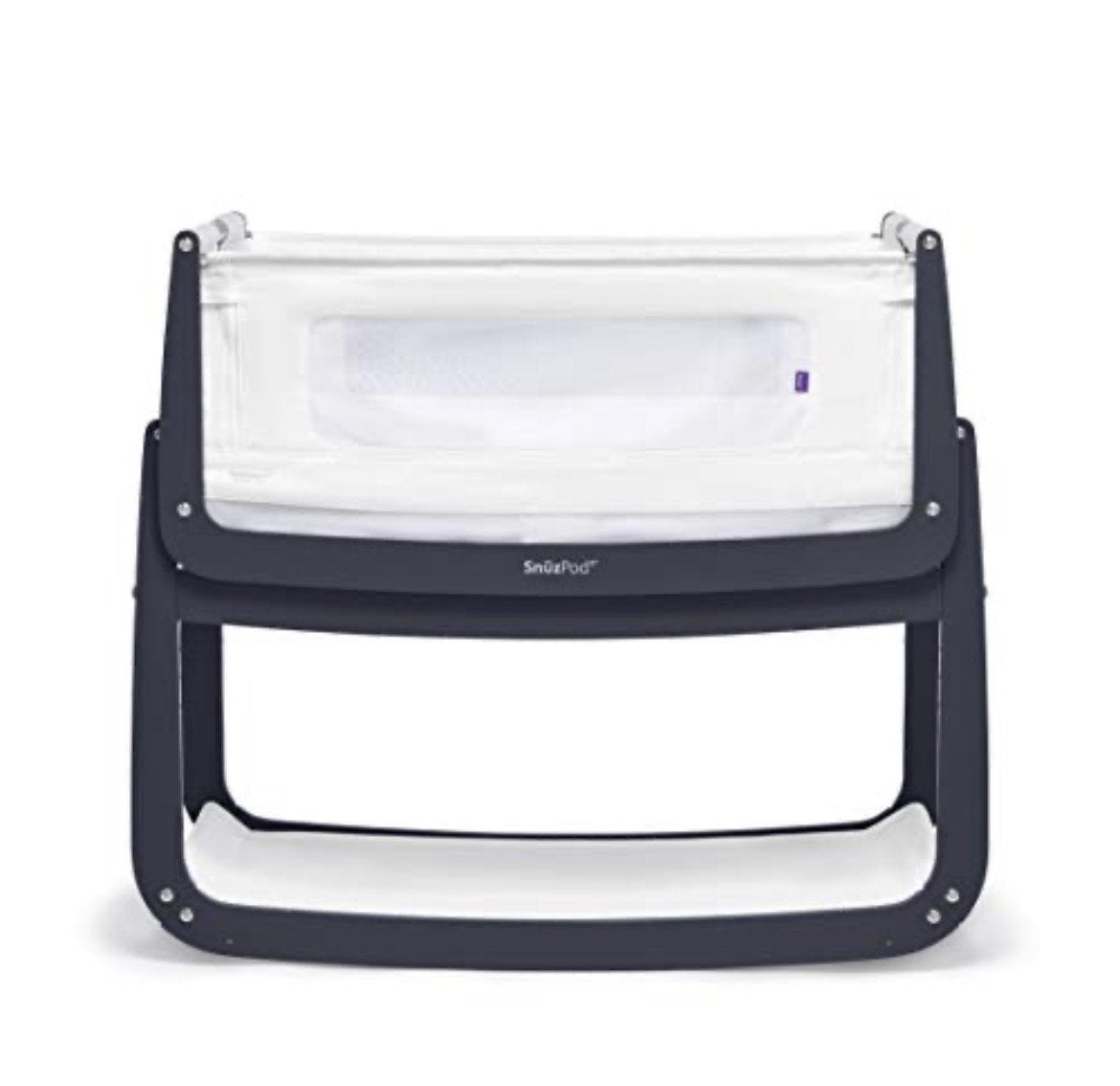 Snuz Pod co-sleeper babybedje zwarte poten wit frame, Kinderen en Baby's, Babywiegjes en Ledikanten, Ophalen, Zo goed als nieuw
