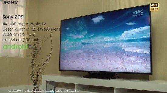 Sony KD-65ZD9 65 inch 4K Ultra HD Topmodel, Audio, Tv en Foto, Televisies, Ophalen, 100 Hz, 4k (UHD), Smart TV
