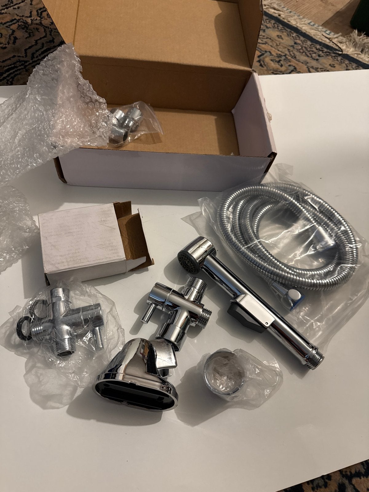 Bidet Doucheset - Chroom - Nieuw in doos, Ophalen of Verzenden, Nieuw, Chroom, Douche