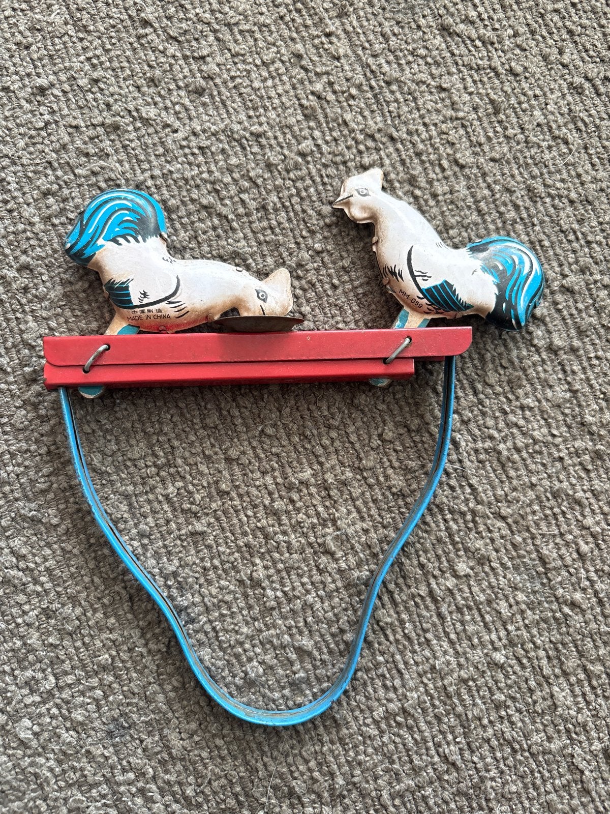 Vintage blikken speelgoed: Kippen op ladder, Ophalen of Verzenden
