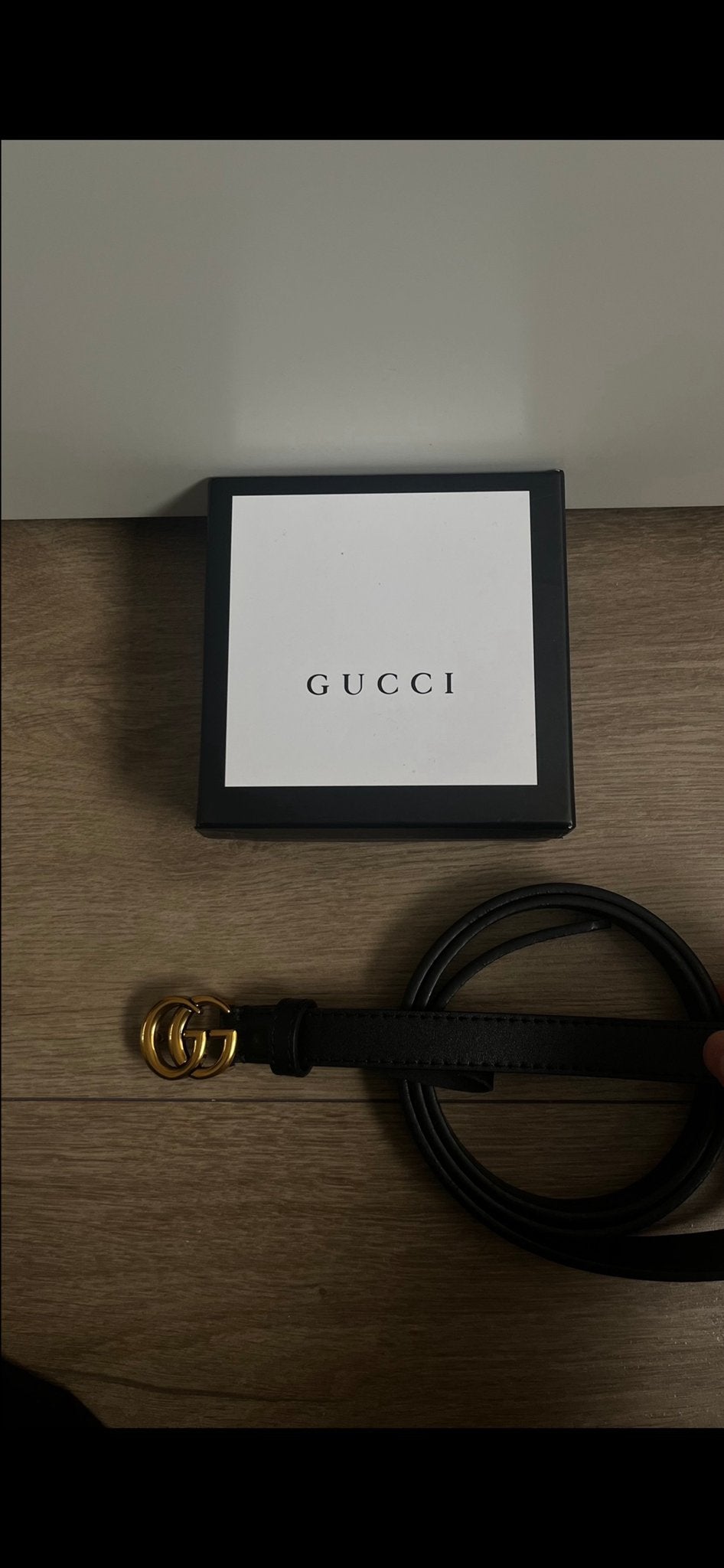 Gucci Marmont Riem - Nieuw & Ongedragen (Maat 115/120), Minder dan 3 cm, 100 cm of meer, Verzenden, Zwart
