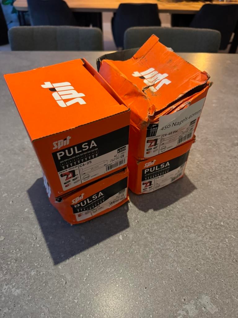 Spit nagels schietpistool pulsa 800, Ophalen of Verzenden, Nieuw, Minder dan 50 mm, Spijkers