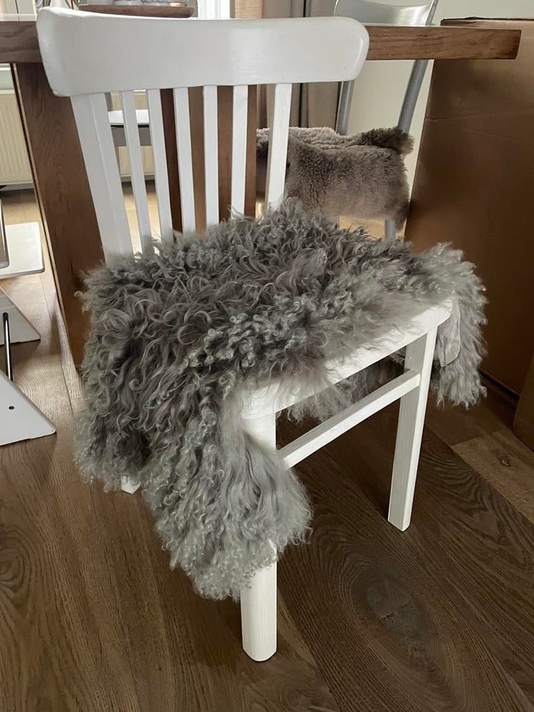 Witte houten stoelen, Ophalen of Verzenden, Gebruikt