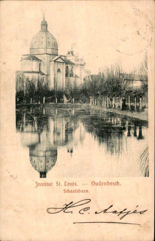 Oudenbosch - Instituut St Louis - Schaatsbaan, Ophalen of Verzenden, Voor 1920, Gelopen, Noord-Brabant