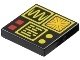 Lego Space Stenen 2x2 Tile met Display en Rood en Gele knop, Lego, Nieuw, Ophalen of Verzenden, Space