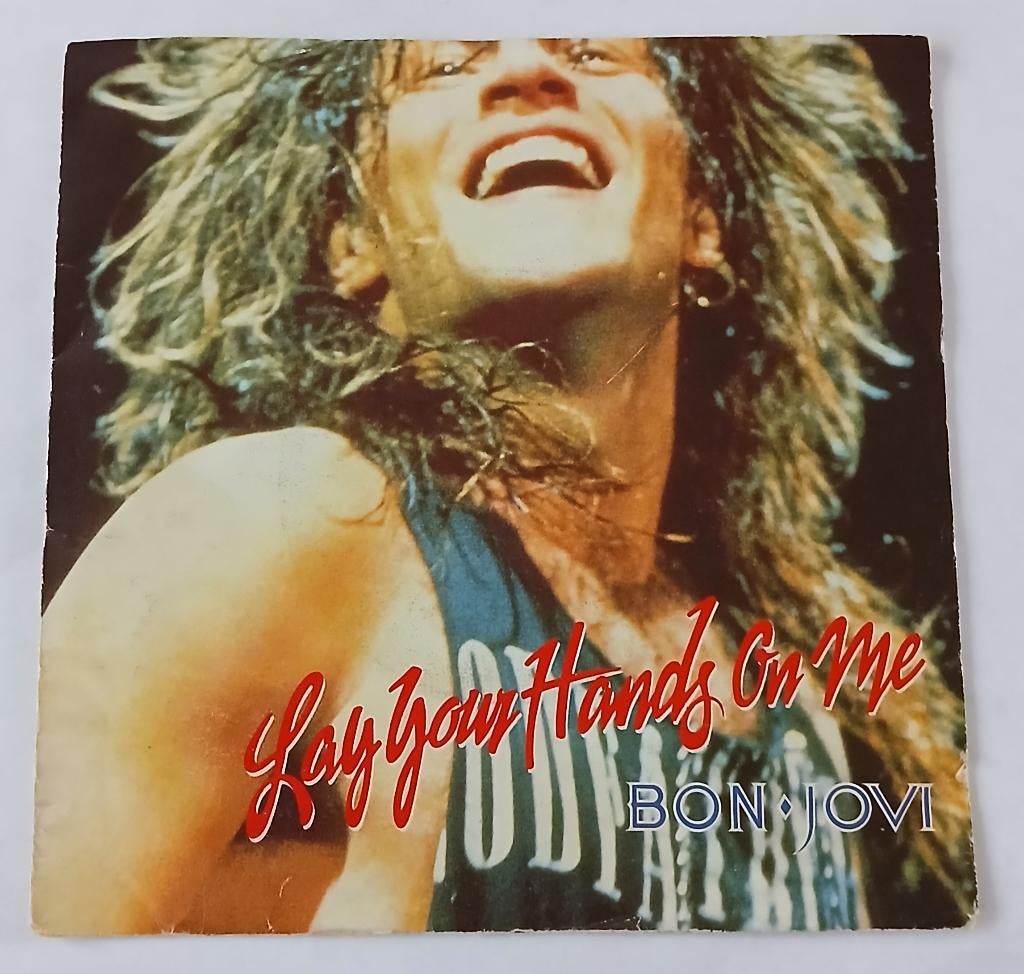 Bon Jovi - Lay your hands on me, Cd's en Dvd's, Vinyl Singles, Ophalen of Verzenden, Gebruikt, Pop, Single