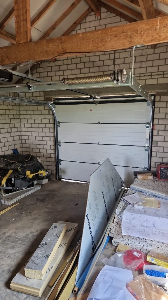elektrische garage deur, Ophalen, 120 cm of meer, Garagedeur, Zo goed als nieuw