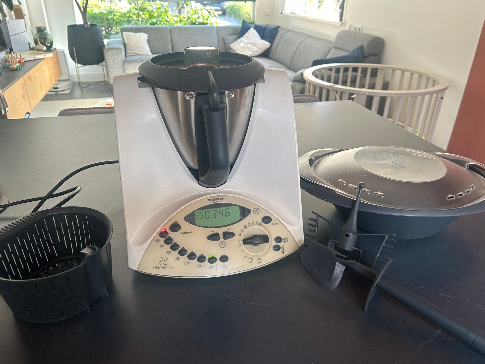 Vorwerk Thermomix TM31 - Keukenmachine met accessoires, Gebruikt, 3 snelheden of meer, Ophalen of Verzenden, 2 tot 3 liter