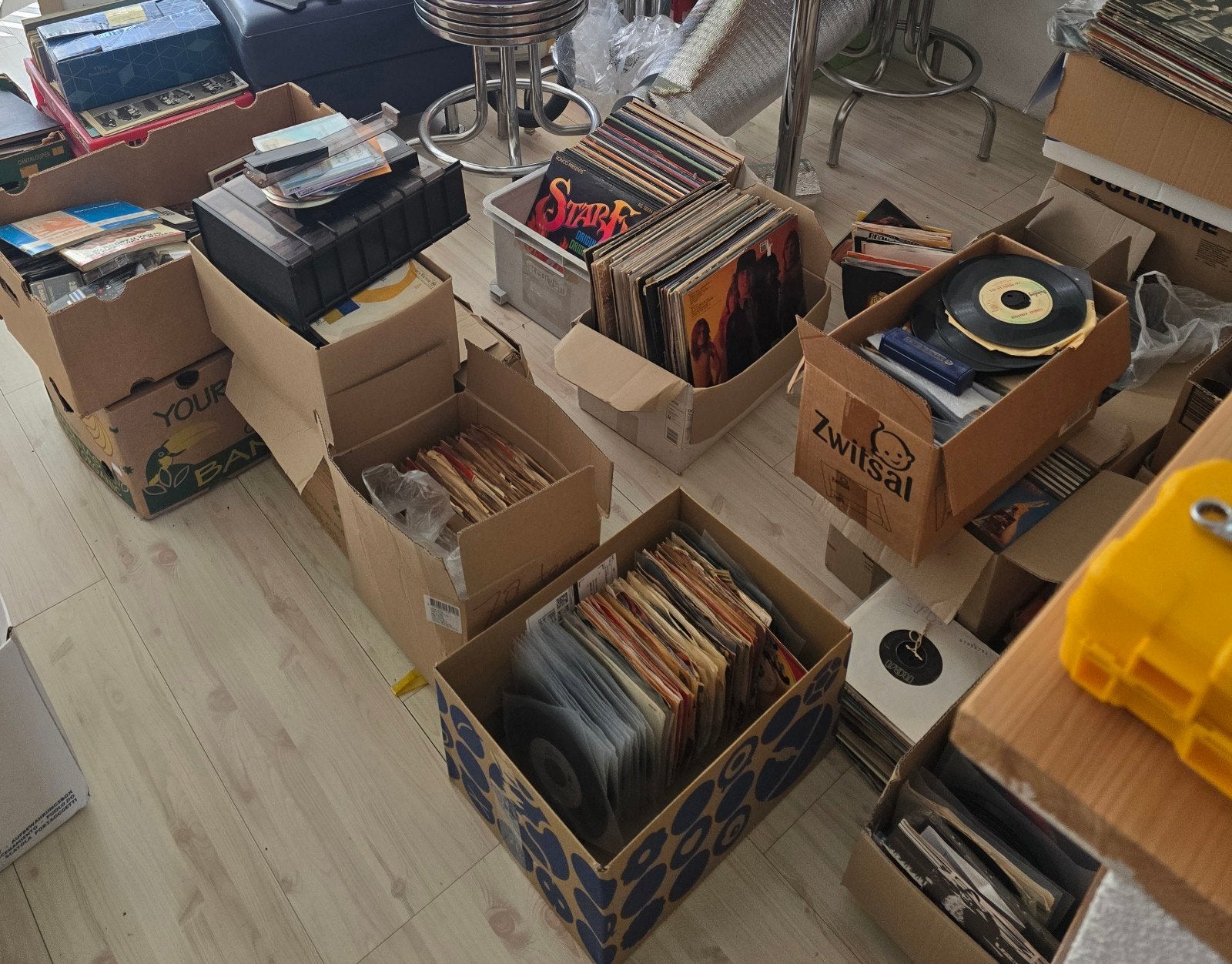 Grote jukebox platen collectie te koop, Ophalen