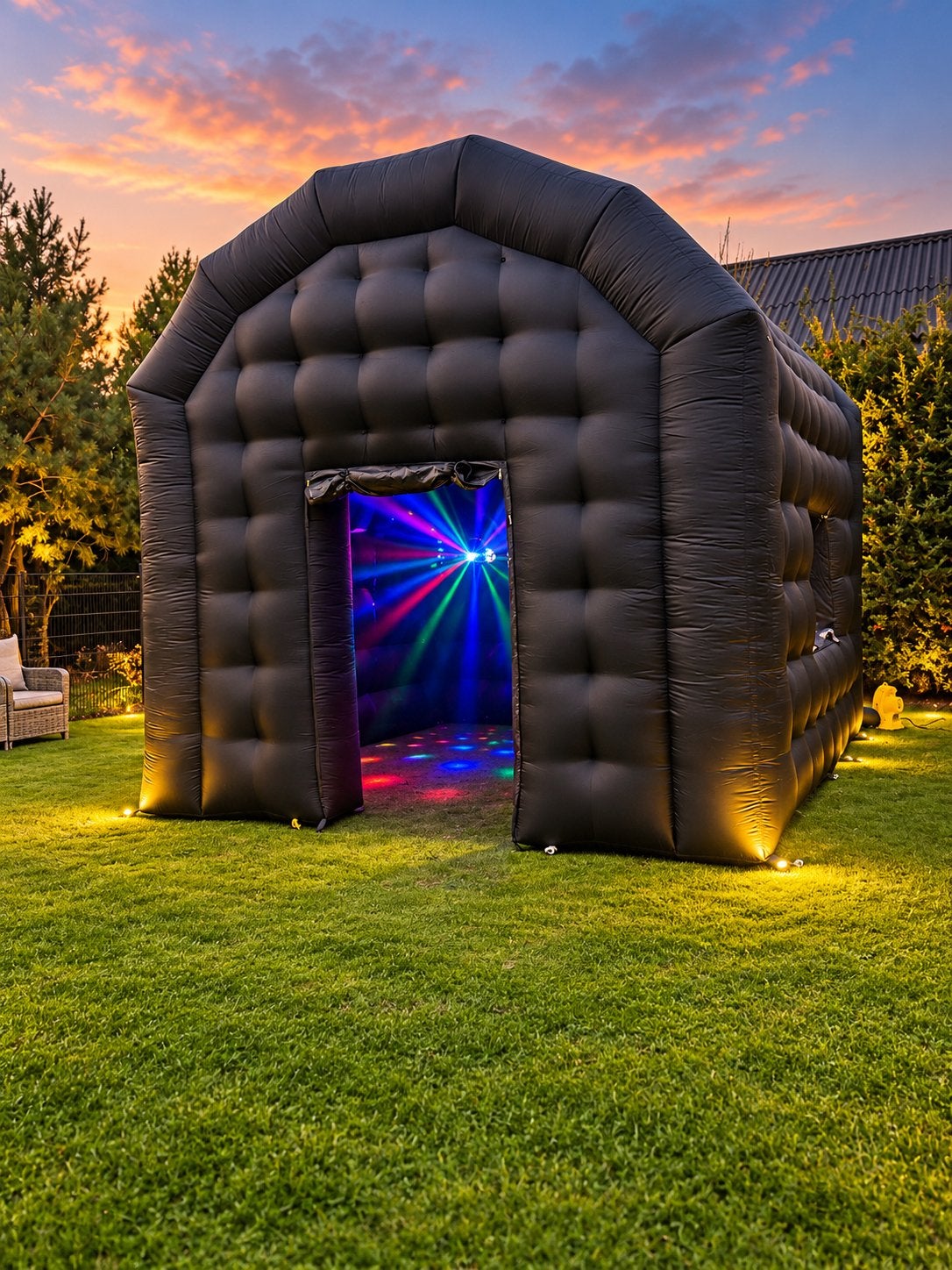 JOUW EIGEN NACHTCLUB — GEWOON IN JE EIGEN TUIN! | partytent, Ophalen, Zo goed als nieuw, Minder dan 5 meter