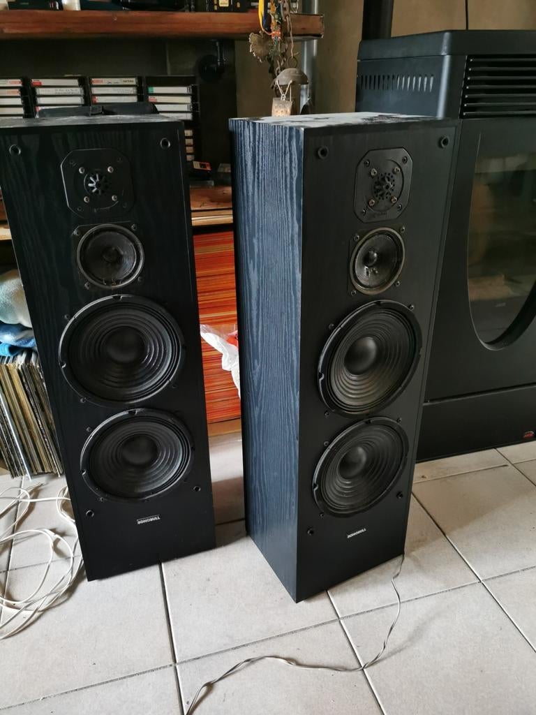 Sonobull 120 speakers, Ophalen of Verzenden, 60 tot 120 watt, Front, Rear of Stereo speakers, Overige merken