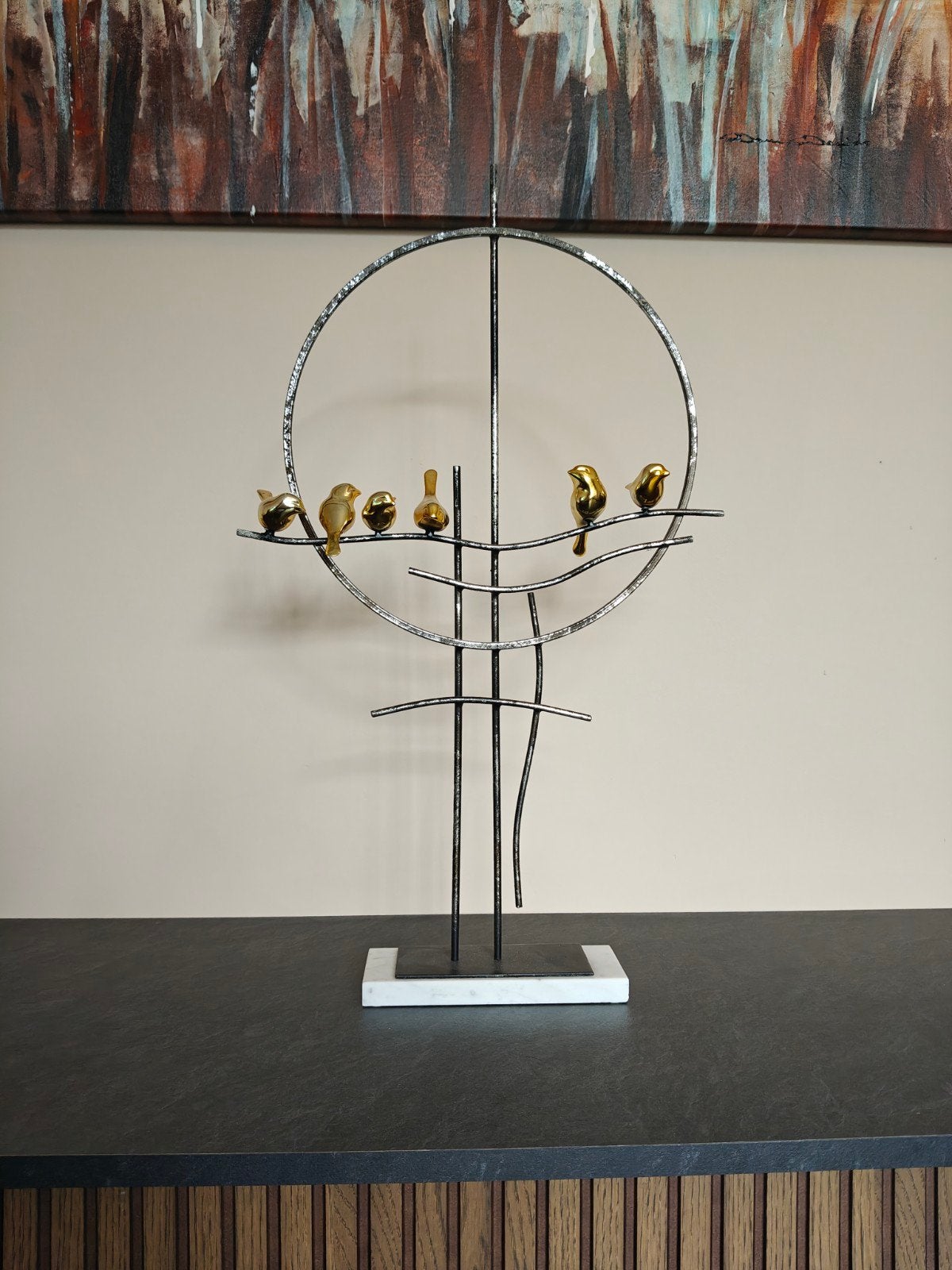 Kare Design 'Tweet' Decoratie Vogelbeeldje, Ophalen, Zo goed als nieuw, Goud, Metaal