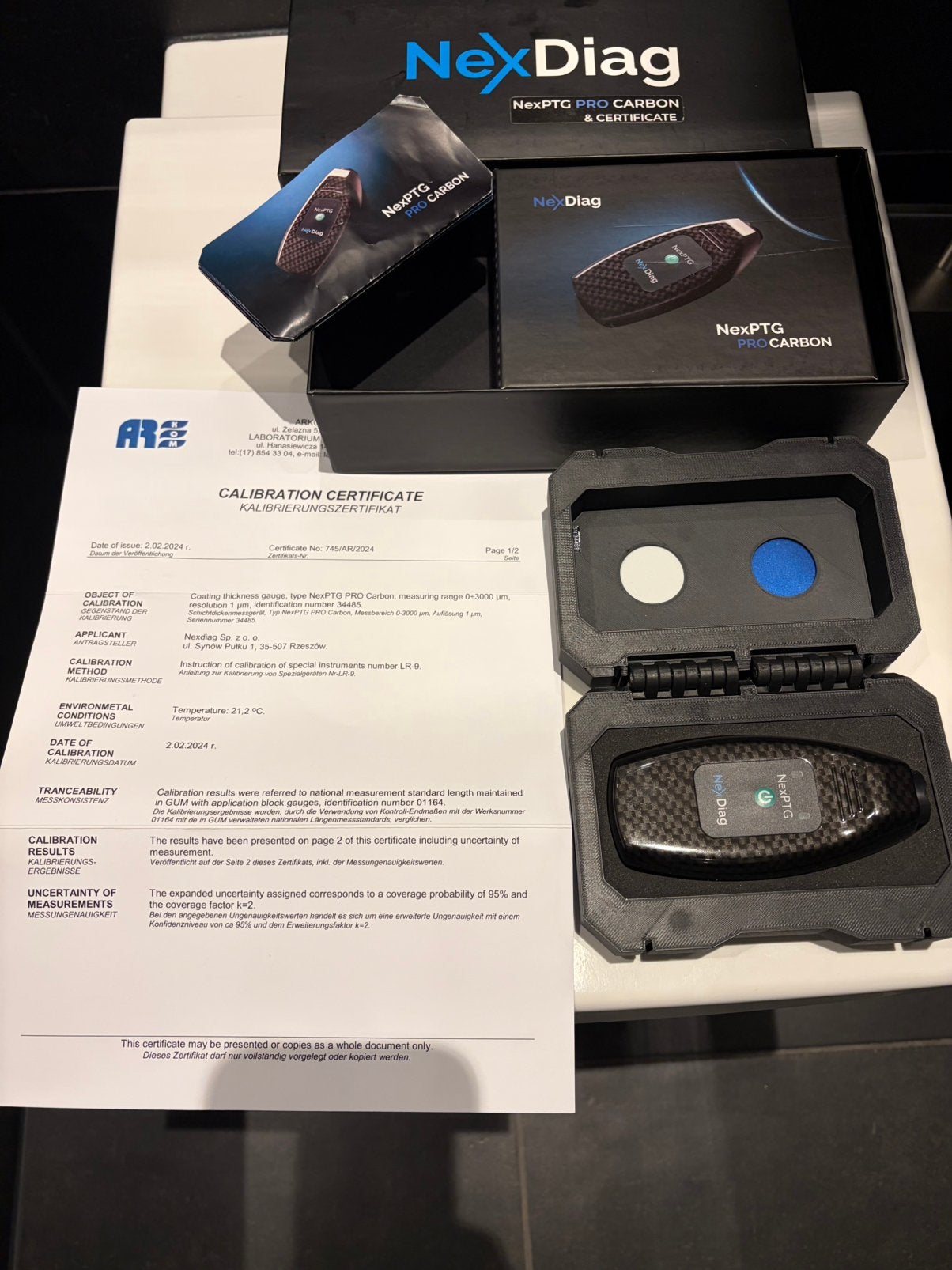 NexPTG Pro Carbon lakdiktemeter, Auto diversen, Ophalen of Verzenden