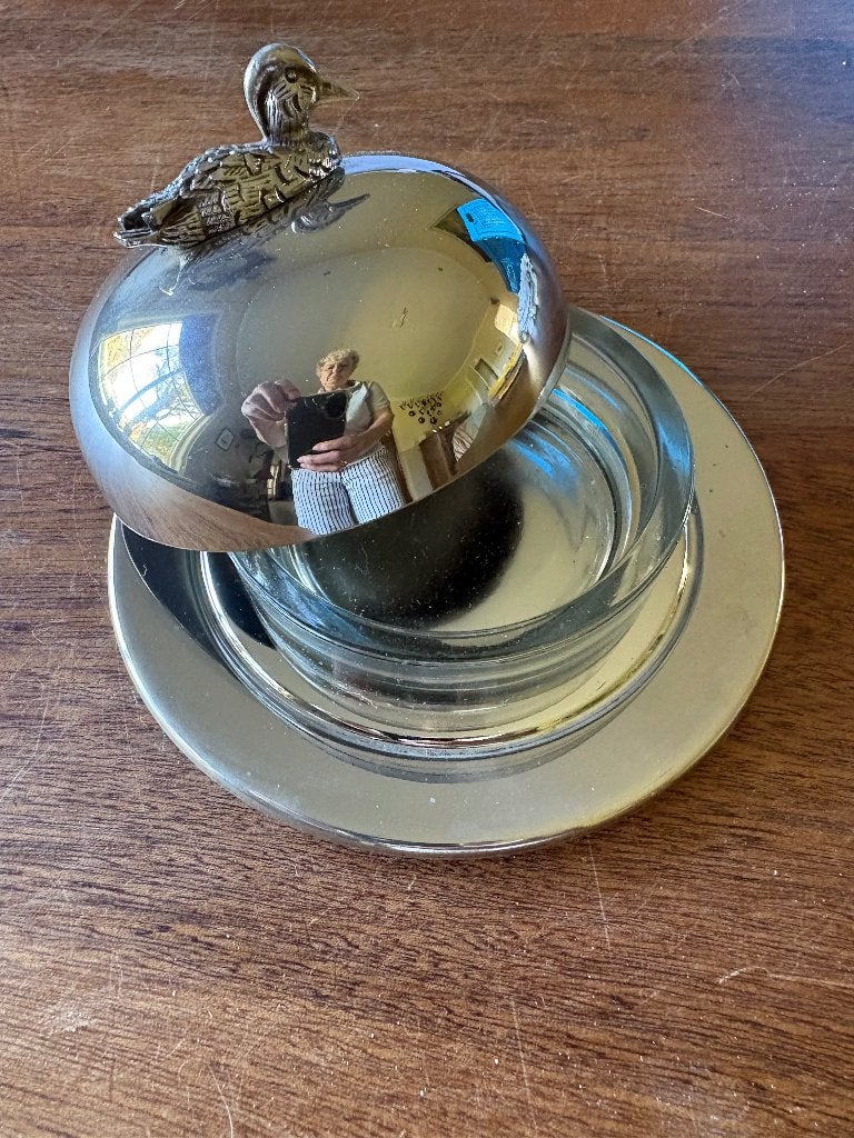 Botervloot silver plated, Overige materialen, Ophalen of Verzenden, Zo goed als nieuw, Landelijk/Boerenbont