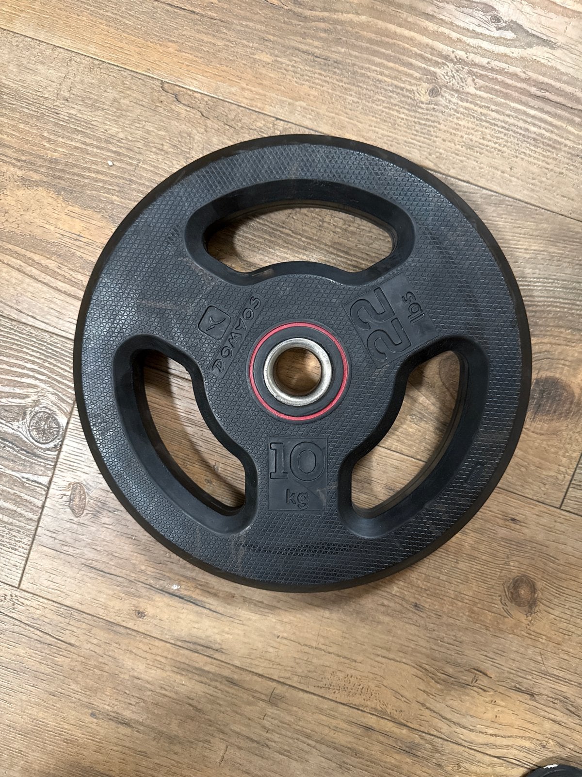 Domyos Halterschijf 10 kg - Decathlon, Ophalen of Verzenden, Gebruikt, Halterschijven