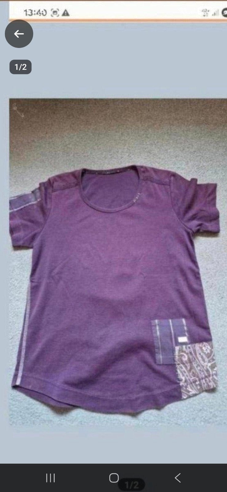 paarse shirt., Ophalen of Verzenden, Gedragen, Paars, Korte mouw
