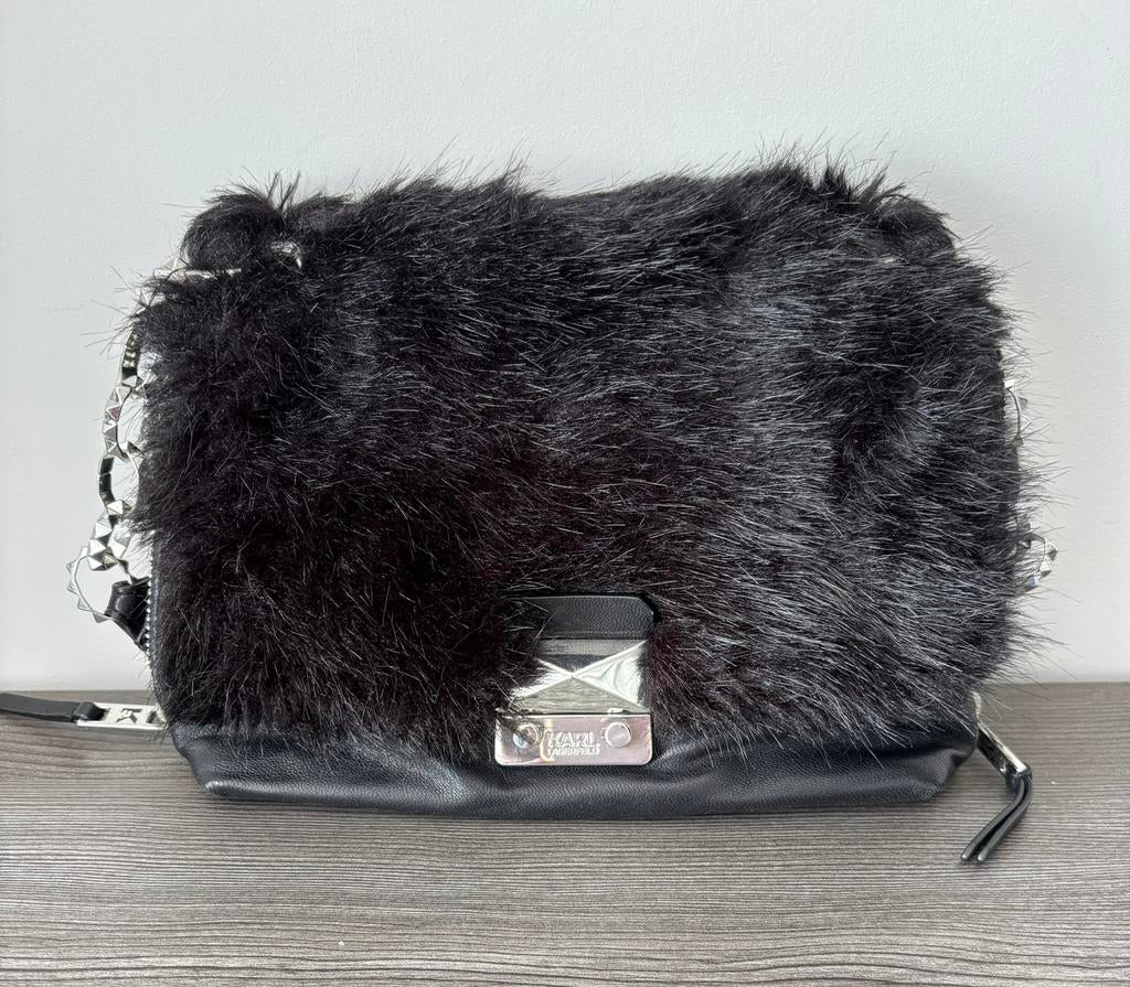 Karl Lagerfeld clutch/handtas, Sieraden, Tassen en Uiterlijk, Tassen | Damestassen, Ophalen of Verzenden, Nieuw, Zwart, Handtas