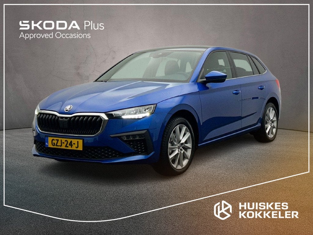 Skoda Scala Business Edition 1.0 TSI 110pk DSG Automaat Adap, Auto's, Skoda, Scala, Gebruikt, Blauw, Origineel Nederlands