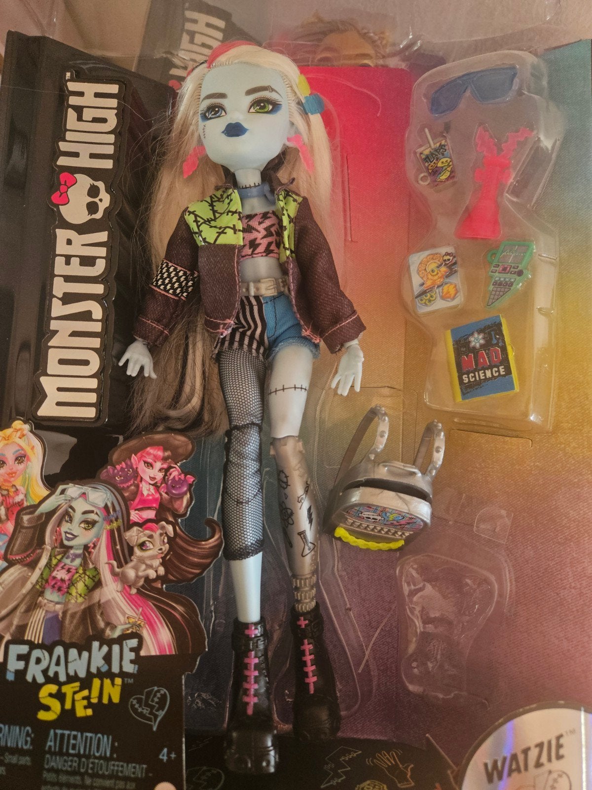 Monster High Frankie Stein pop, Ophalen of Verzenden, Zo goed als nieuw, Overige typen