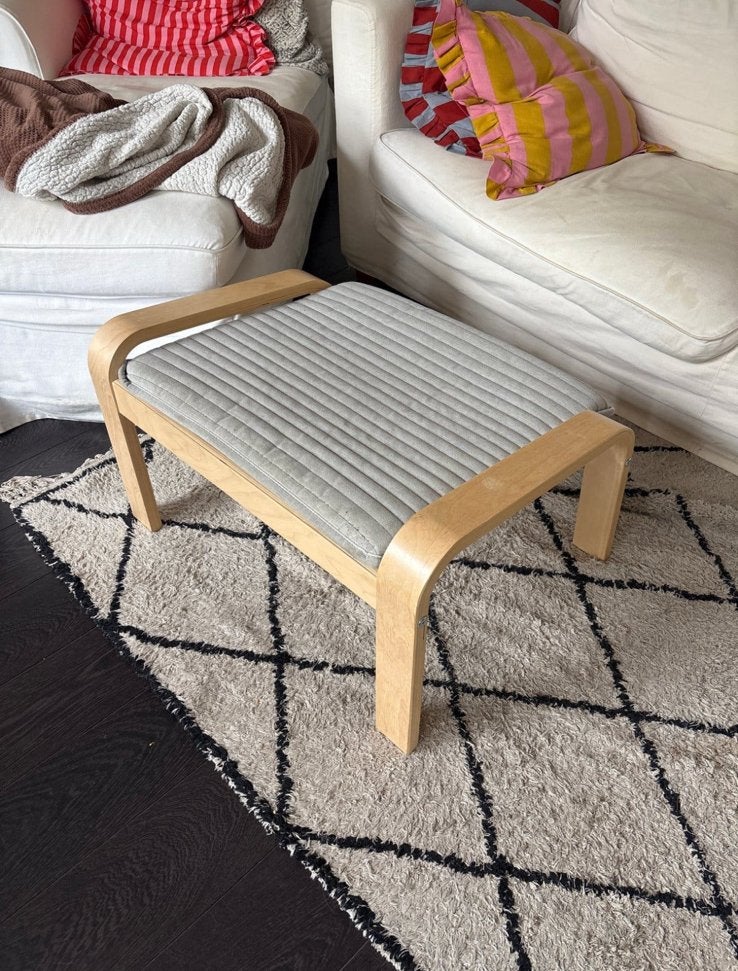 IKEA poang voetenbankjes, zgan 2 stuks, Huis en Inrichting, Ophalen, Zo goed als nieuw, Rechthoekig, Minder dan 50 cm