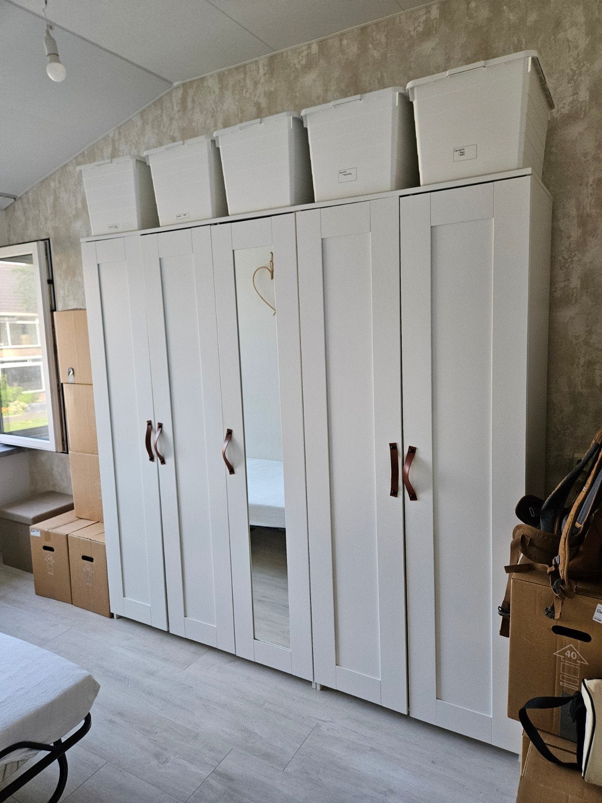 Ikea Pax kast wit (oud model), Huis en Inrichting, Kasten | Kledingkasten, Ophalen, Gebruikt, Met plank(en), 150 tot 200 cm