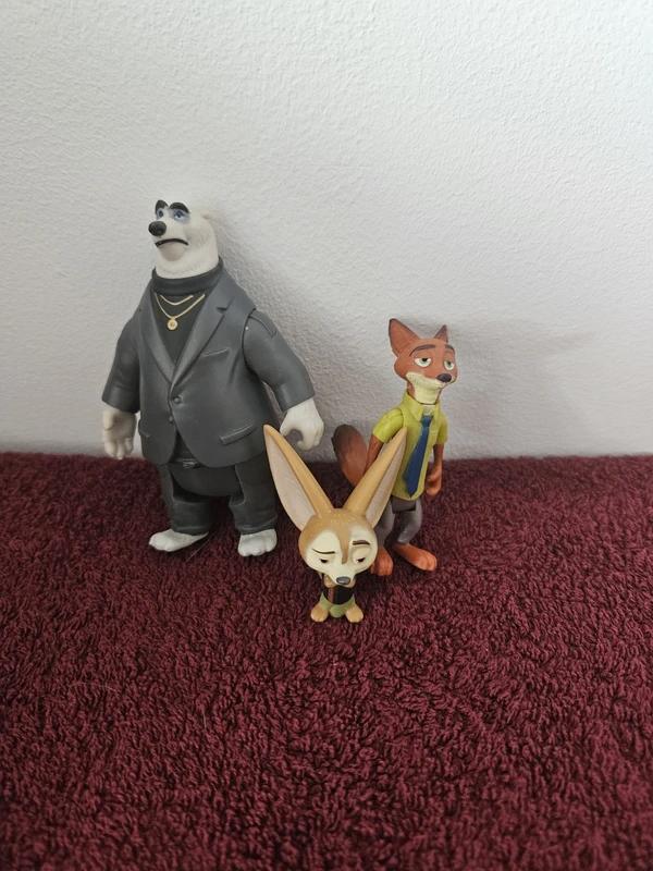 Zootopia figuren Koslov, Nick Wilde en Finnick -- Zootopia, Verzamelen, Disney, Ophalen of Verzenden, Overige figuren, Zo goed als nieuw