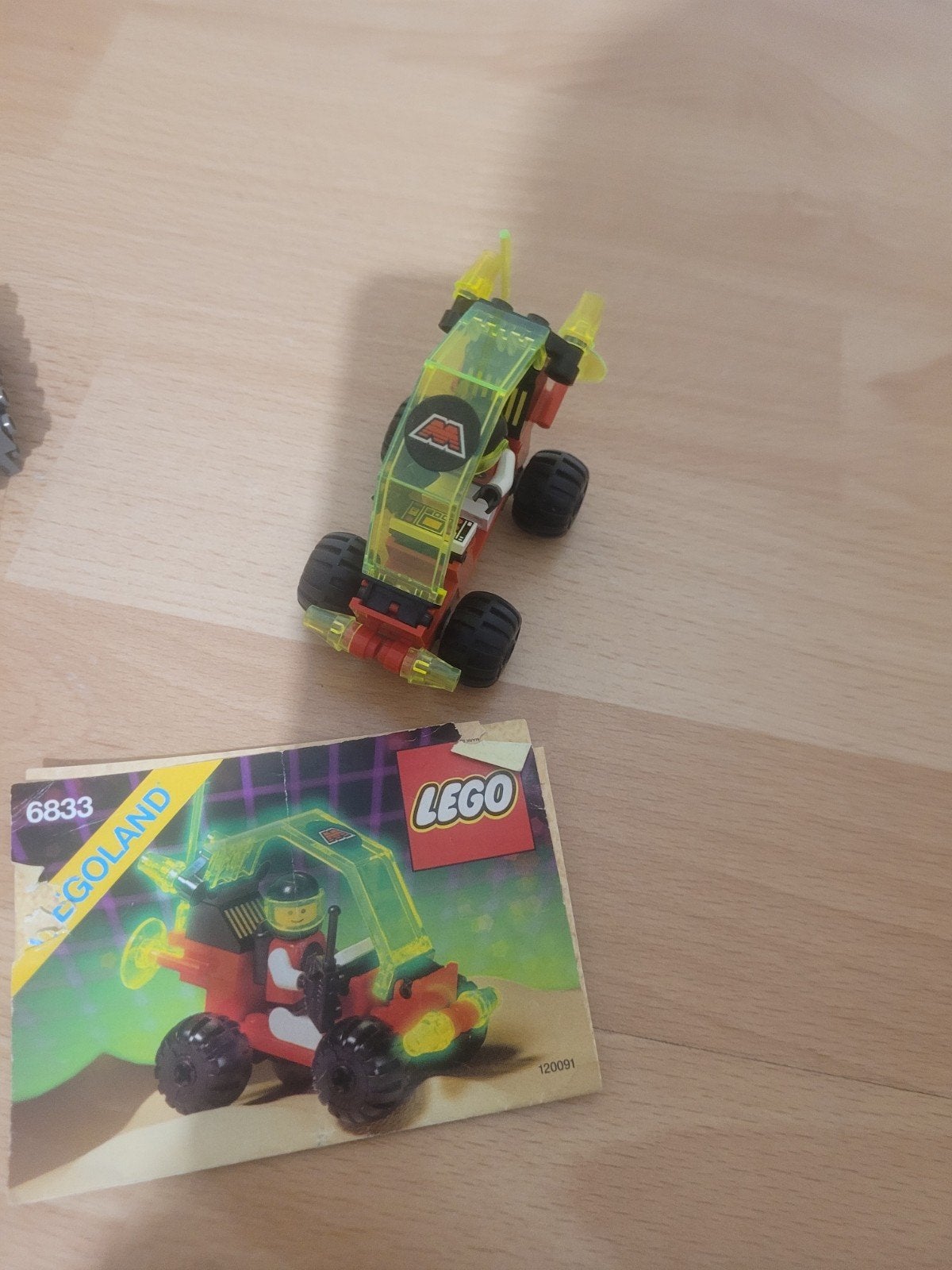 LEGO 6833 Beacon Tracer M-Tron (1990) Compleet + Handleiding, Ophalen of Verzenden, Gebruikt