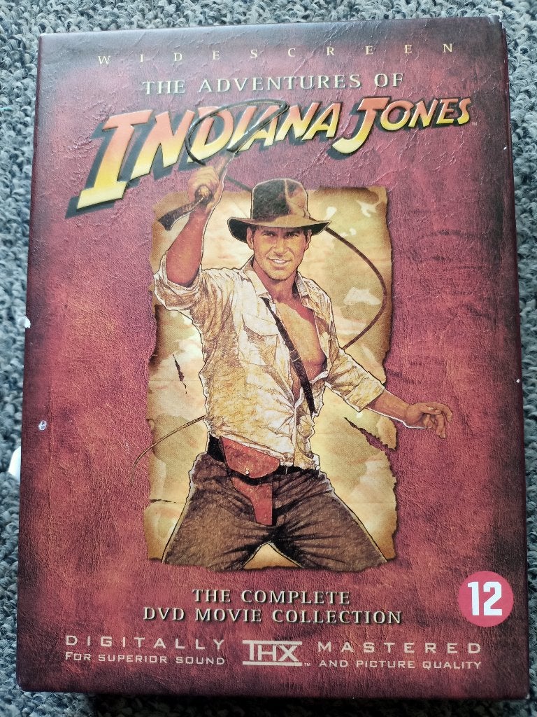 Indiana Jones 4DVD Box Harrison Ford totaal 5dvd's, Vanaf 12 jaar, Ophalen of Verzenden, Zo goed als nieuw, Nederlands