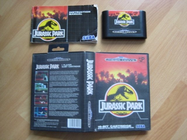 Jurassic Park Sega Mega Drive Megadrive, Spelcomputers en Games, Games | Sega, Gebruikt, Mega Drive, Avontuur en Actie, 1 speler