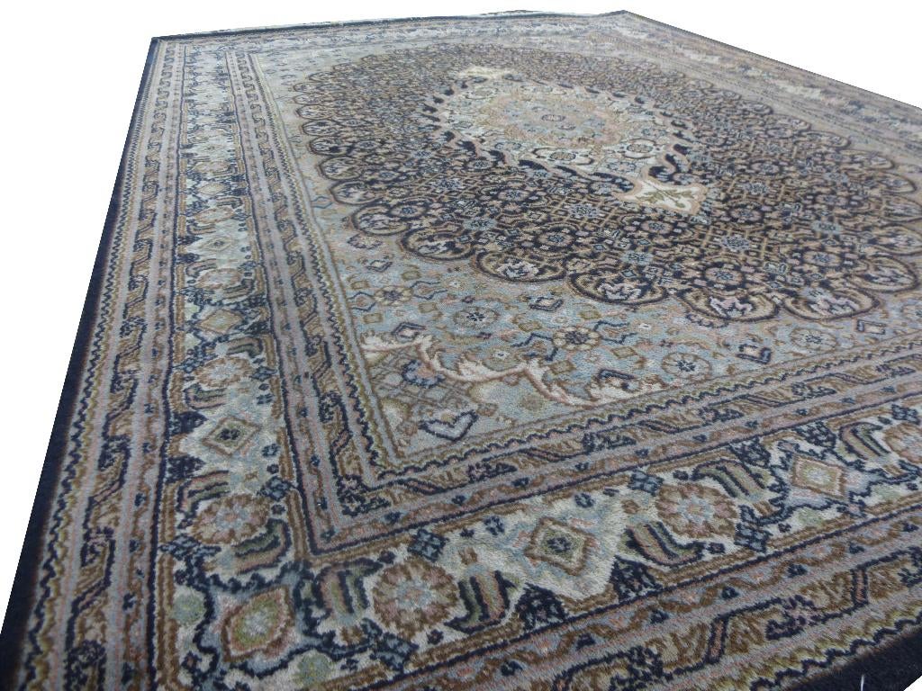 Schitterend handgeknoopt wollen Perzisch Bidjar tapijt Blue, Huis en Inrichting, Stoffering | Tapijten en Kleden, Ophalen, Gebruikt