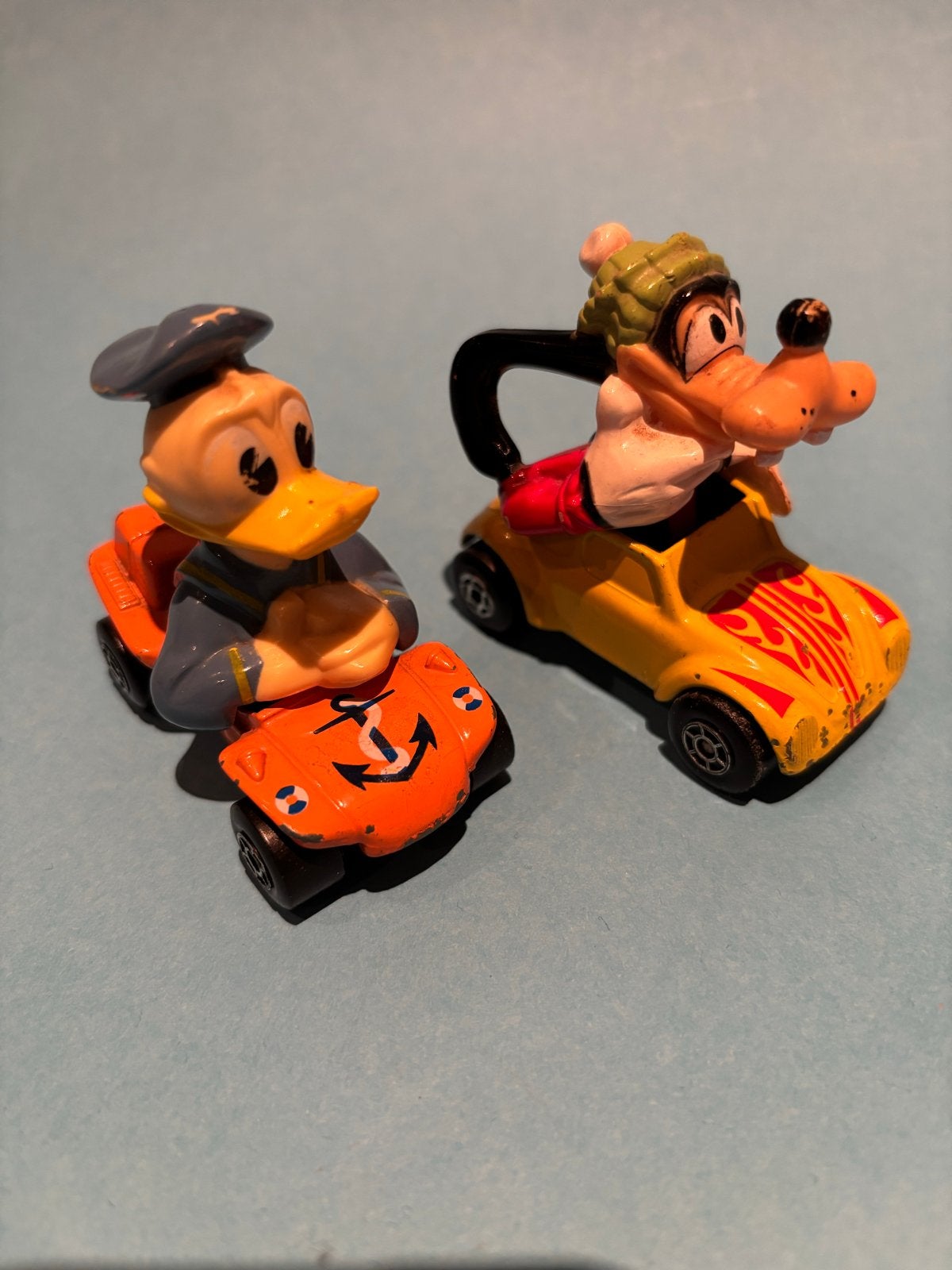 Vintage Matchbox 1979 Disney: Donald Duck & Goofy auto's, Ophalen of Verzenden, Gebruikt
