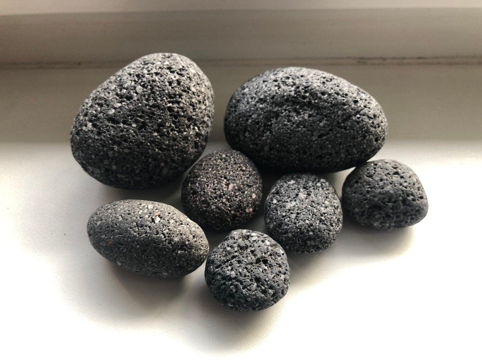 Decoratiesteen Calbuco Lava Pebble antraciet stenen., Ophalen of Verzenden, Zo goed als nieuw, Plant(en), Steen of Hout