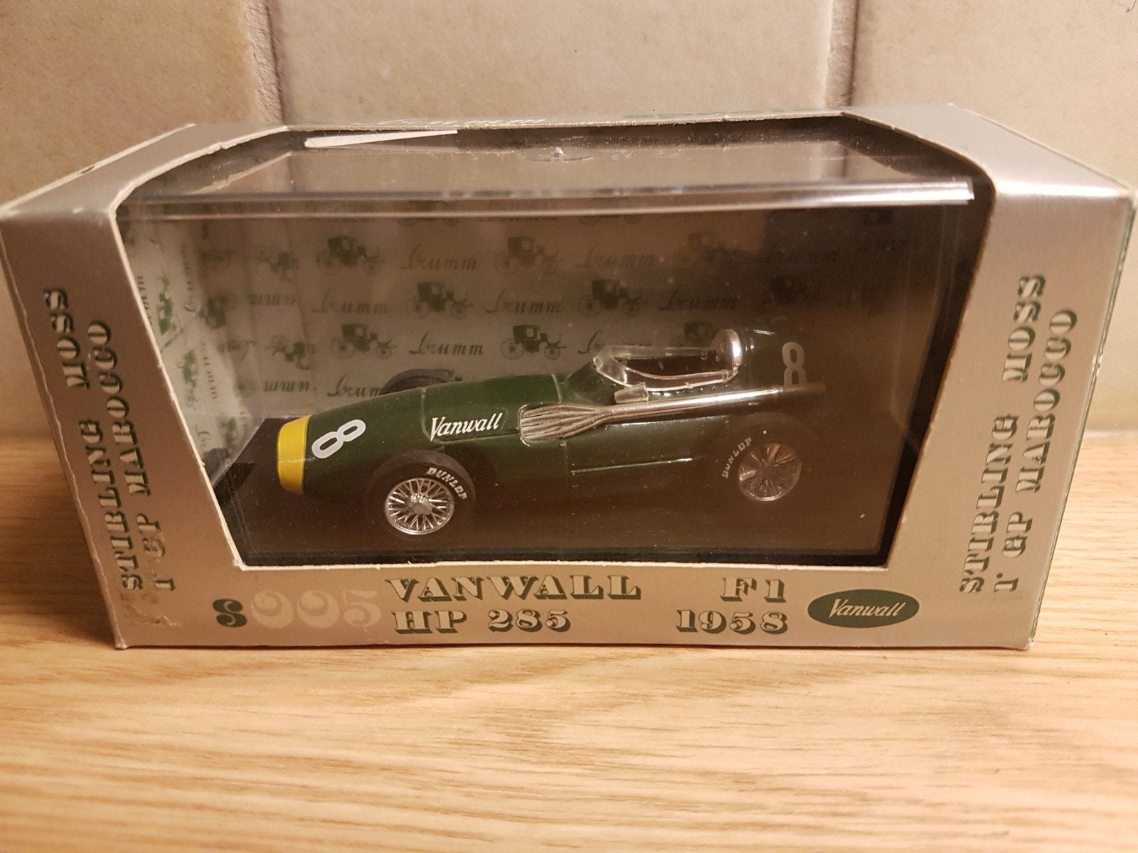 f1 brumm vanwall F1 gp Marokko Stirling moss 1958, Ophalen of Verzenden, Zo goed als nieuw, Auto, Overige merken