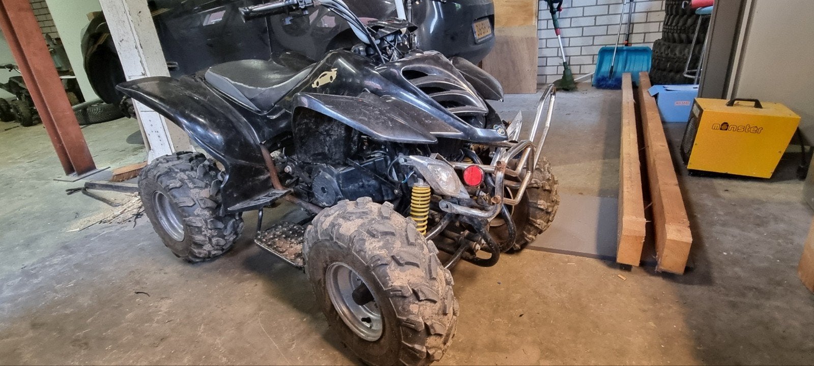 125cc quad automaat net onderhoud gehad, 1 cilinder, 125 cc