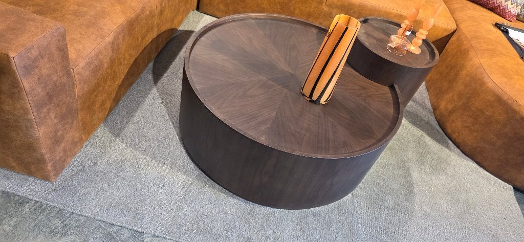 Salontafel set Walnoot Bruin | Set van 2 | Showmodel korting, Ophalen, Bornsestraat 31, Rond, 50 tot 100 cm