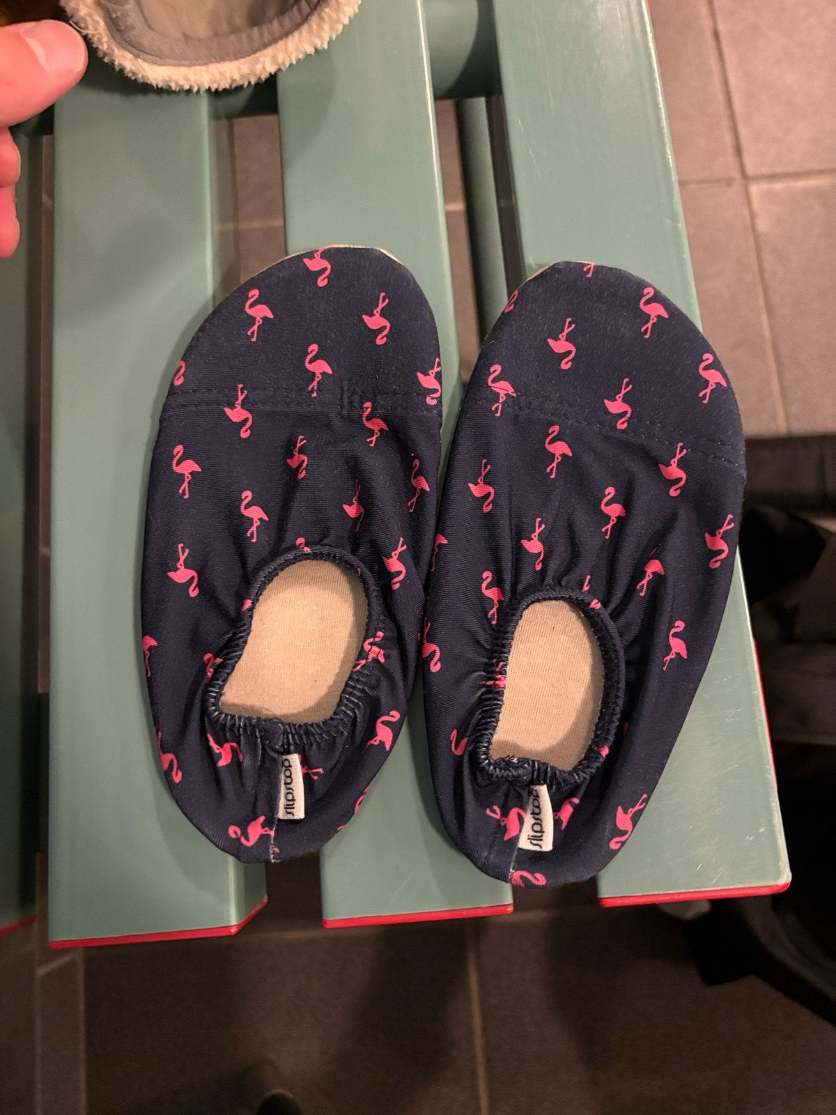 Slipstop waterschoenen maat 24-26 met flamingo print, Ophalen of Verzenden, Zo goed als nieuw, Jongen of Meisje, Schoenen
