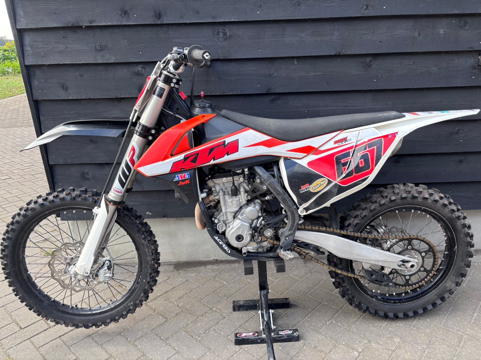 Nette KTM SXF 250 - Nieuwe banden / TwinAir Powerflow Kit, Fietsen en Brommers, Brommers | Crossbrommers, 250 cc, Gebruikt, 5 versnellingen
