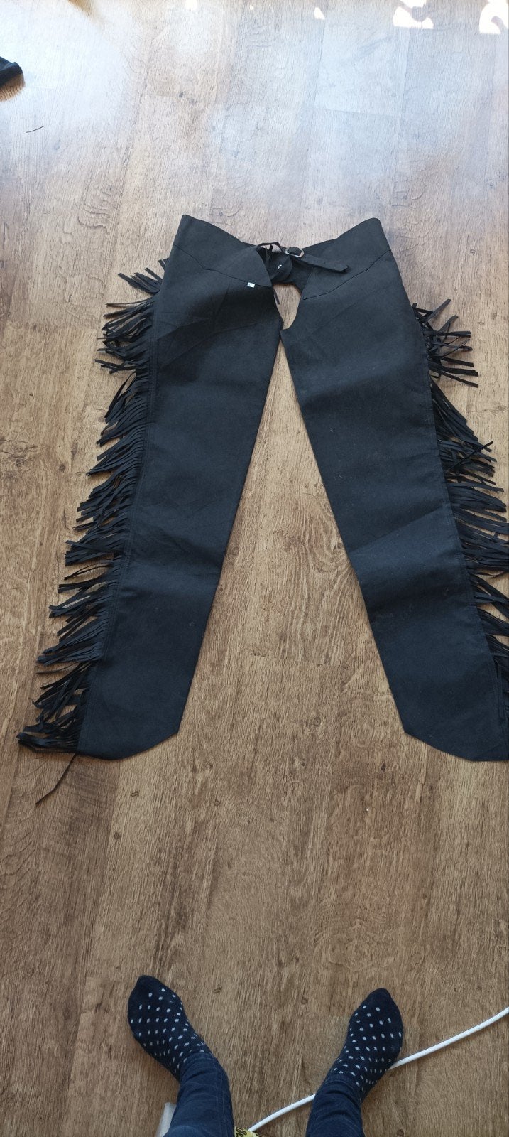 Suède look westernchaps / broekchaps L, Dames, Overige typen, Nieuw, Ophalen of Verzenden