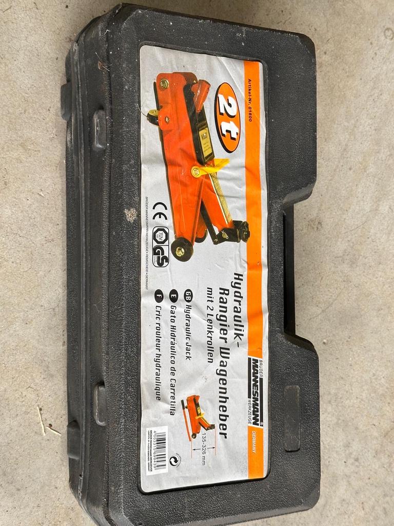 Brüder Mannesmann Hydraulische Garagekrik 2t, Ophalen, Gebruikt, Hydraulisch, Garagekrik
