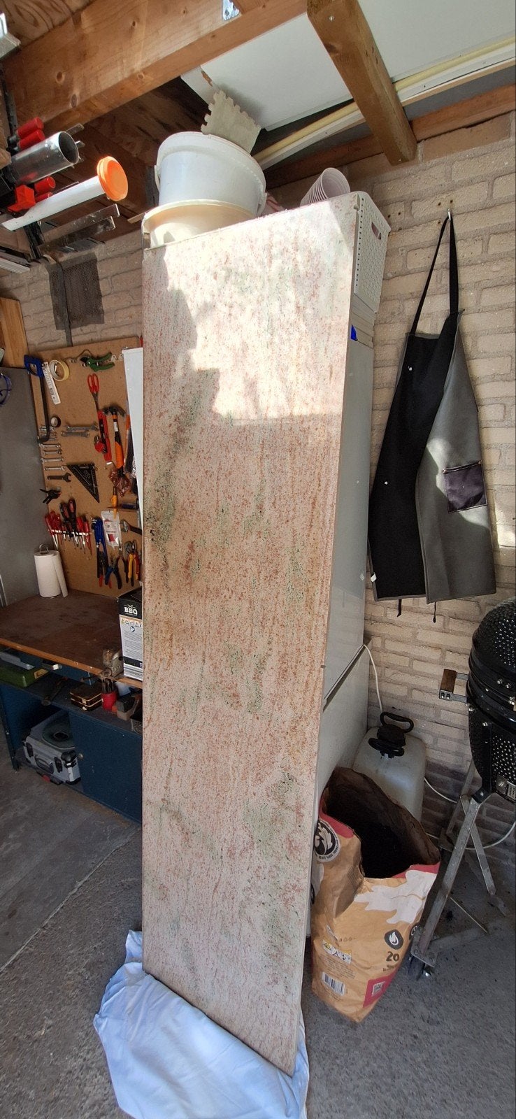 Grote granieten plaat - ideaal voor werkblad of tafel, Ophalen of Verzenden, Gebruikt