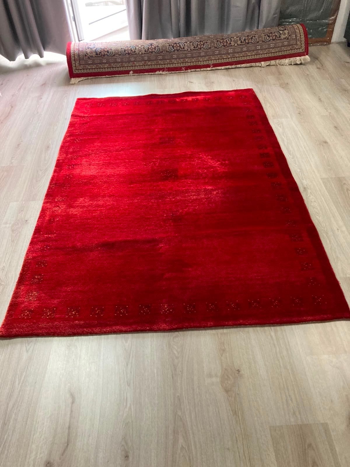 Handgemaakt Perzisch Tapijt - Rood - 140 x 200 cm, Ophalen, Gebruikt, 100 tot 150 cm, 150 tot 200 cm