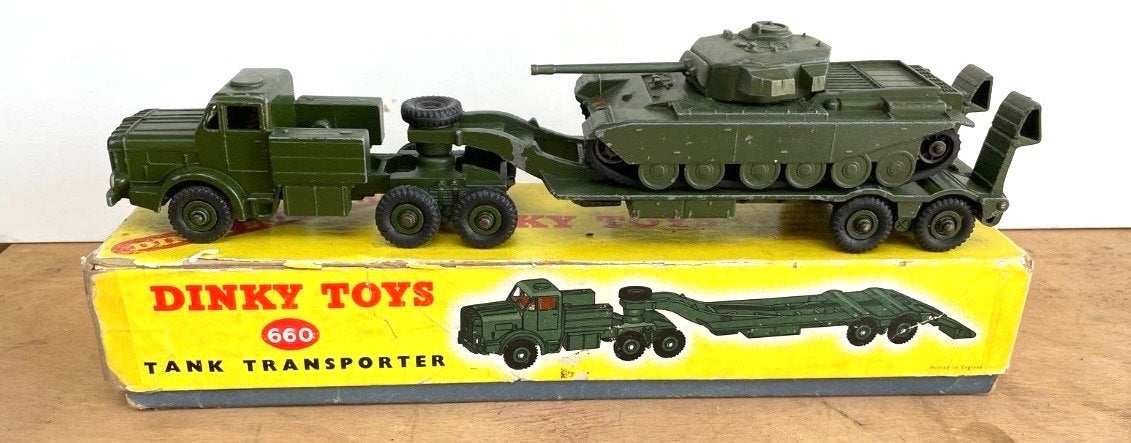 Dinky Toys 660 Tank Transporter met Centurion Tank, Ophalen of Verzenden