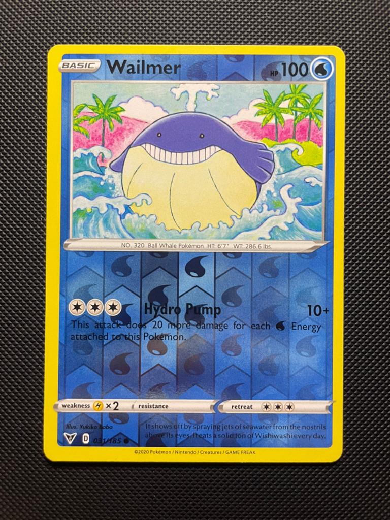 Wailmer 031/185 Reverse Holo Vivid Voltage Packfresh, Ophalen of Verzenden, Zo goed als nieuw