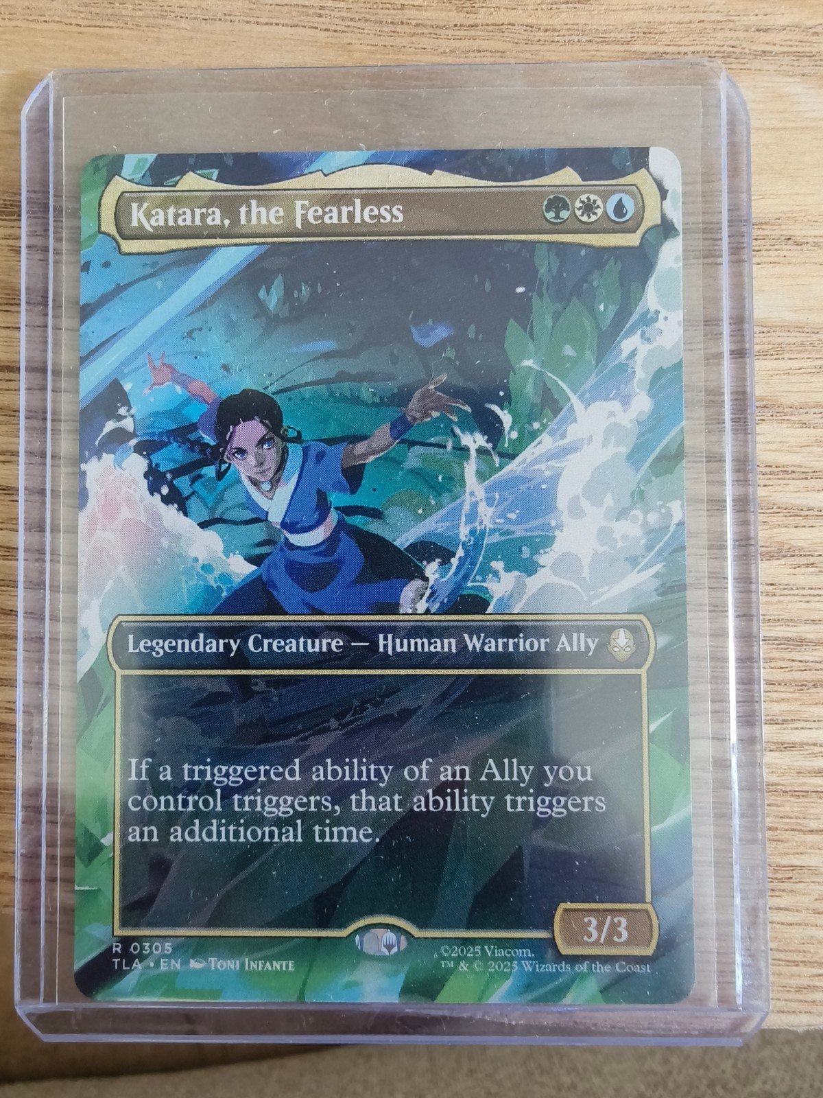 Katara, the Fearless - Magic: The Gathering kaart, Ophalen of Verzenden, Zo goed als nieuw, Losse kaart