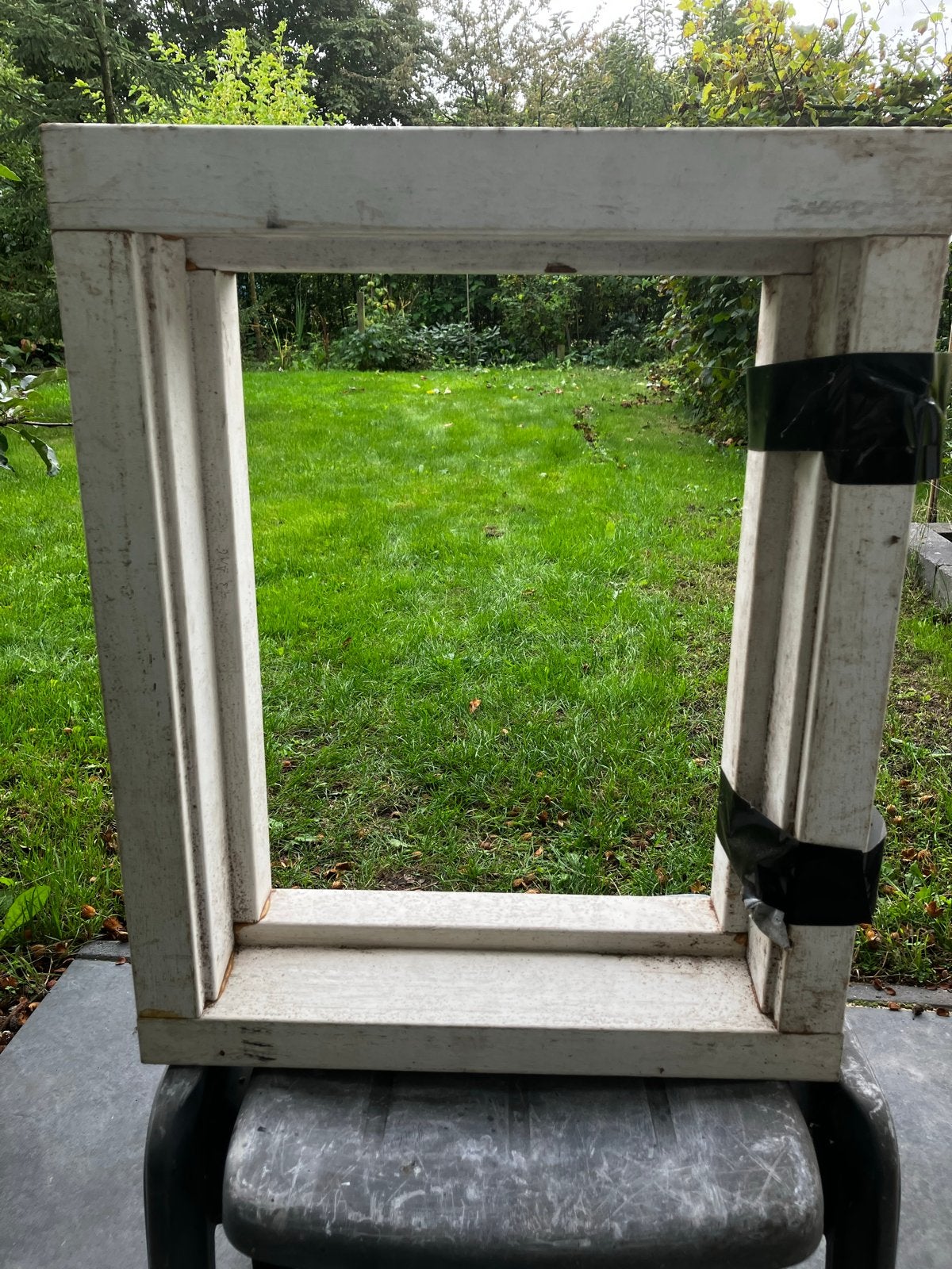 Raamkozijn (meranti) zonder glas met glaslatten, Doe-het-zelf en Verbouw, Ophalen, Gevelraam of Ruit, Minder dan 80 cm, Minder dan 80 cm