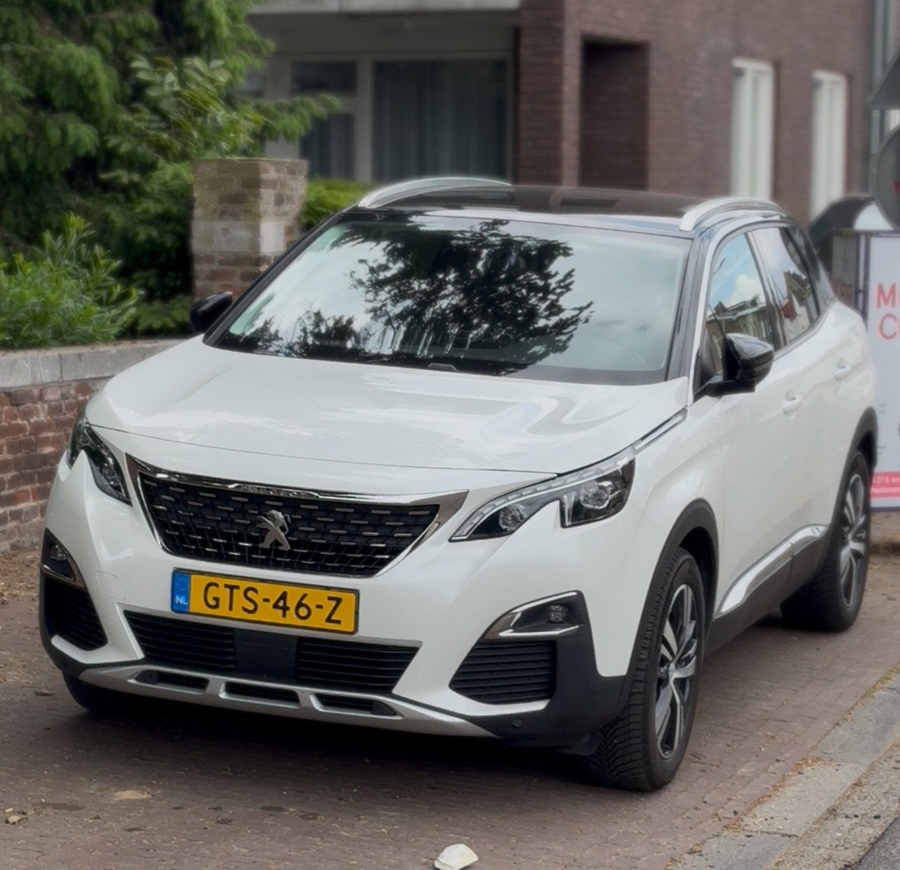 Peugeot 3008 1.2 Puretech 130pk S&S EAT 2019 Wit, 1199 cc, Lichtsensor, Leder en Stof, Wit