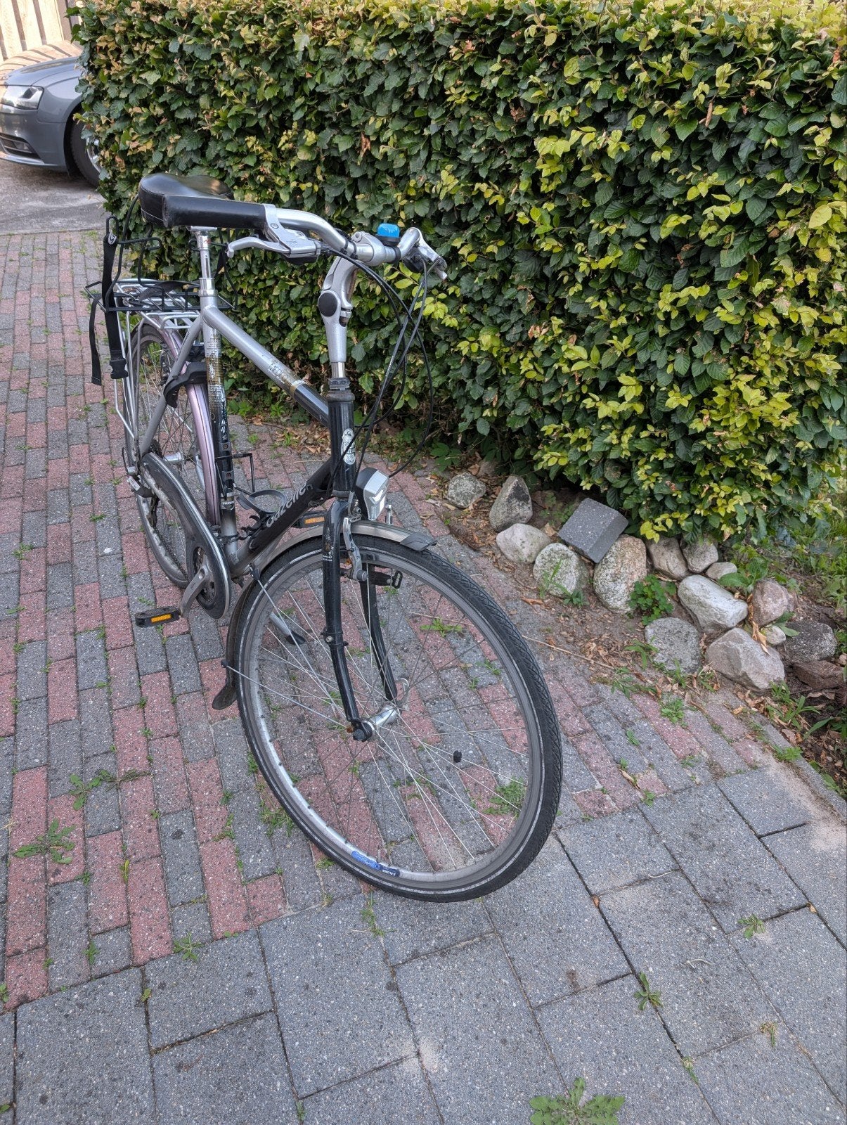 Gazelle herenfiets met rugzak drager, framemaat 61, Fietsen en Brommers, Fietsen | Heren | Herenfietsen, 61 tot 65 cm, Ophalen