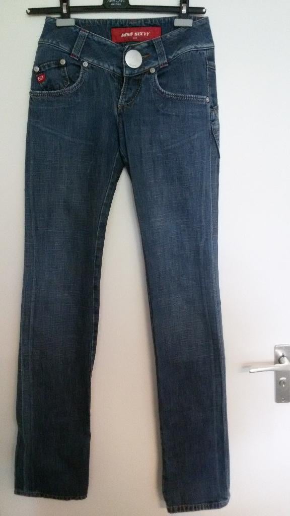 Collectors Item spijkerbroek van Miss Sixty Italy maat 36, Blauw, Miss Sixty, Ophalen of Verzenden, Zo goed als nieuw