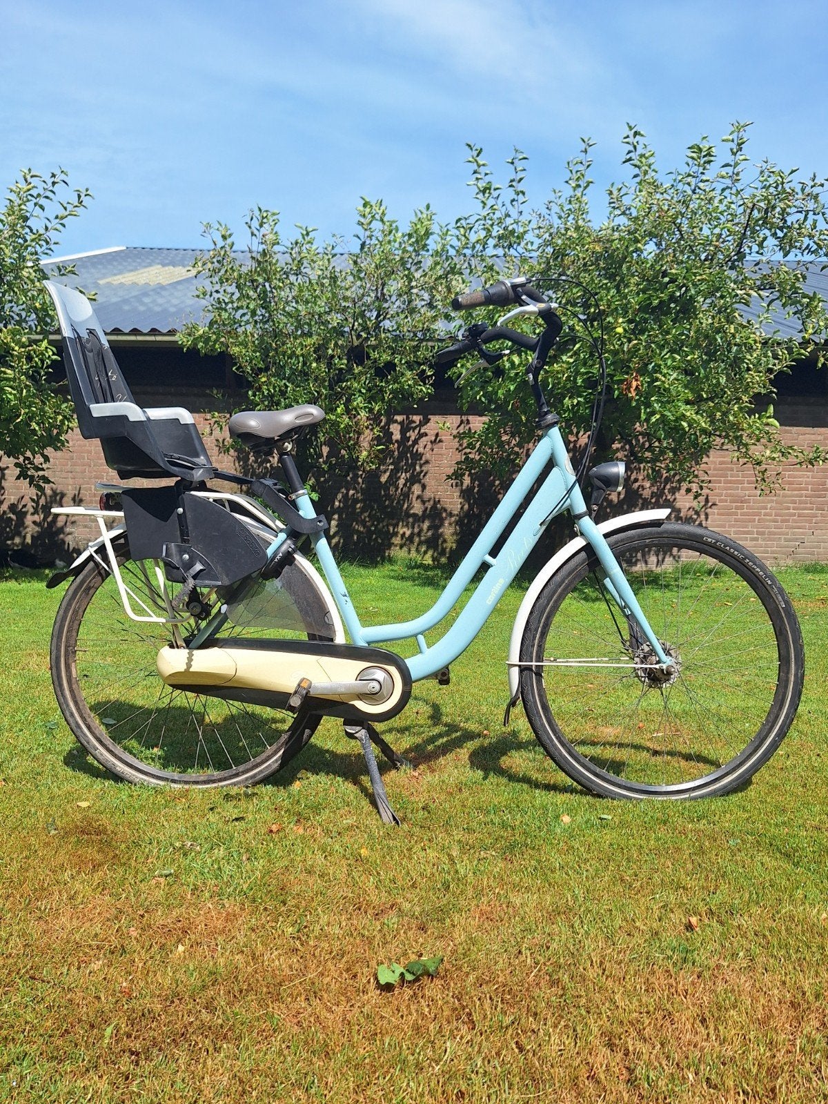 Cortina roots moederfiets met kinderzitje 28 inch., Gebruikt, Versnellingen, Ophalen, Overige merken