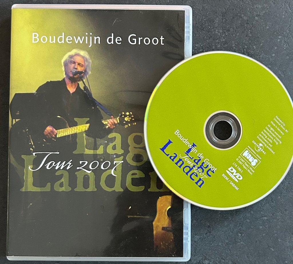 BOUDEWIJN DE GROOT - Lage landen, Tour 2007 ( DVD ), Vanaf 16 jaar, Ophalen of Verzenden, Zo goed als nieuw, Concert